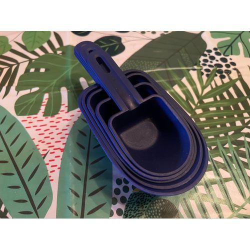 Lot De 5 Grandes Cuillères Mesures Tupperware Bleus Marine