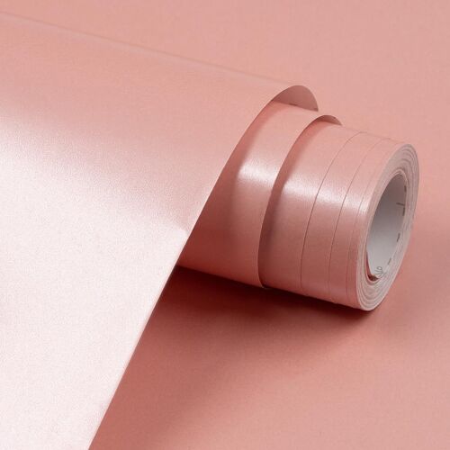 Rouleau De Papier Cadeau Rose Mat, 43 Cm X 12 M, Couleur Unie, Nacré Et Lustré, Pour Décoration De Mariage, Baby Shower, Anniversaire, Fête Et Festival