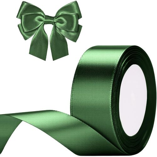 Ruban Satin Vert Foncé 50 Mm X 22 M Ruban Cadeau Emballage-Pour Emballage Cadeau,À La Main,Décoration