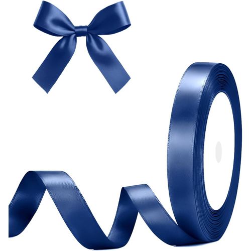 Ruban Satin Bleu Profond 10 Mm X 22 M Ruban Cadeau Emballage-Pour Emballage Cadeau,À La Main,Décoration