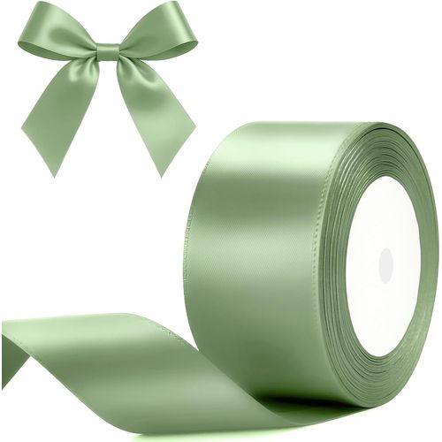 Ruban Satin Vert Sauge 50mm X 22m-Pour Décoration Mariage & Emballage De Cadeaux