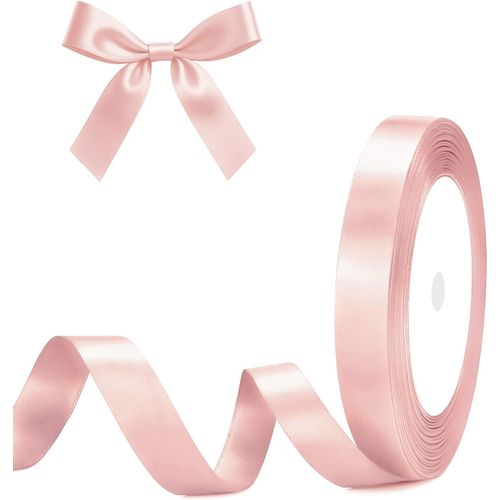 Ruban Satin Rose Pâle 10 Mm X 22 M Ruban Cadeau Emballage-Pour Emballage Cadeau,À La Main,Décoration