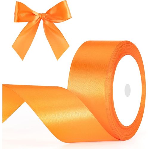 Ruban Satin Orange 40 Mm X 22 M Ruban Cadeau Emballage-Pour Emballage Cadeau,À La Main,Décoration