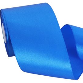 Ruban De Satin Bleu Roi De 7,6 Cm X 22,3 M Pour Emballage Cadeau, Artisanat, Bouquets Floraux, Emballage Cadeau De Saint-Valentin, Noël, Décoration De Fête De Mariage