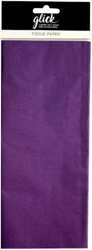Lot De 4 Feuilles De Papier De Soie Violet Violet - Chaque Feuille De Papier De Soie 750 Mm X 500 Mm - Pour Emballage Cadeau, Loisirs Créatifs