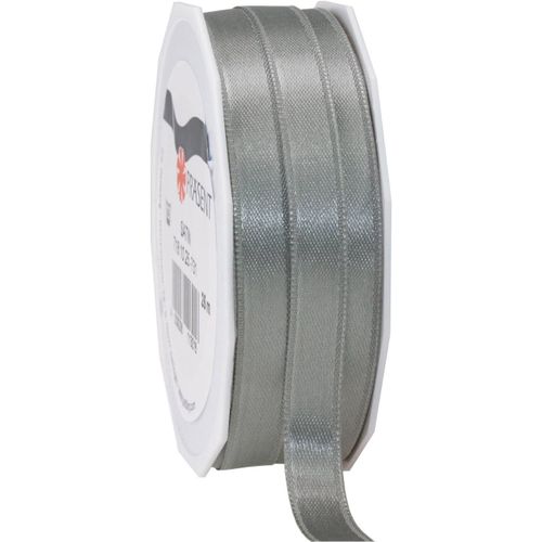 Ardoise (Gris), Rouleau De 25 M De Ruban Satinée Pour Emballage Cadeau, Largeur 10 Mm, Accessoire De Décoration Et Bricolage, Ruban Décoratif Pour Présents, En Toute Occasion