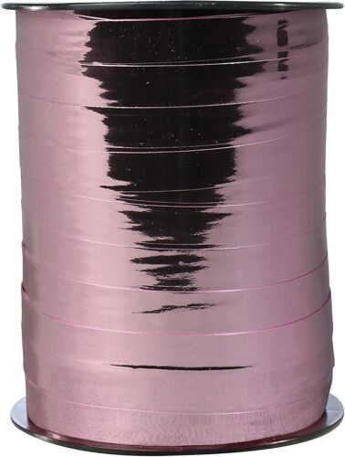 Une Bobine De Ruban Bolduc Métallisé - 250mx7mm - Rose Gold - Ruban Décoratif Cadeau, Diy, Emballage Cadeau