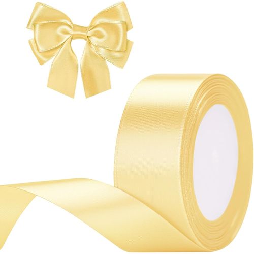 Ruban Satin Champagne Or 40 Mm X 22 M Ruban Cadeau Emballage-Pour Emballage Cadeau,À La Main,Décoration