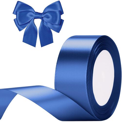 Ruban Satin Bleu Profond 40 Mm X 22 M Ruban Cadeau Emballage-Pour Emballage Cadeau,À La Main,Décoration.[F29]
