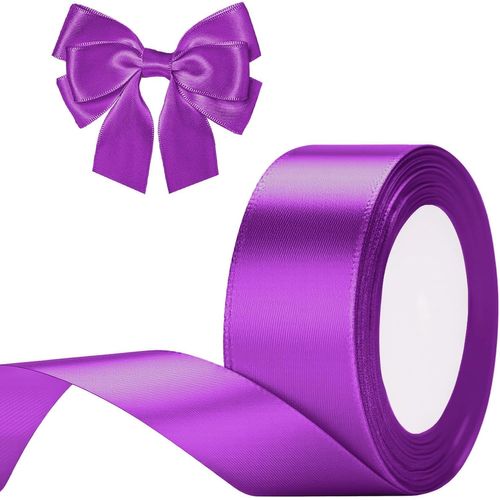 Ruban Satin Violette 40 Mm X 22 M Ruban Cadeau Emballage-Pour Emballage Cadeau,À La Main,Décoration