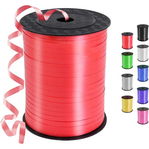 Ruban Paquet Cadeau Rouge 450m/500 Yards Pour Emballage,Décoration,Bricolage,Ballon,Mariage,Anniversaire Et Noël