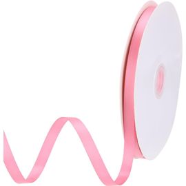 Ruban De Satin Gros-Grain Fin Et Solide En Soie Pour Bouquet De Mariage, Saint-Valentin, Emballage Cadeau, Boîte À Gâteaux, N?uds Rose 10 Mm X 59 M
