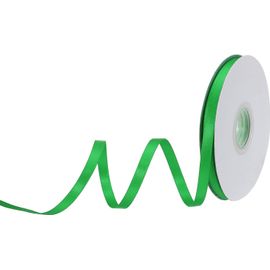 Ruban De Satin Gros Grain Fin Et Solide En Soie Pour Bouquet De Mariage, Saint-Valentin, Emballage Cadeau, Boîte À Gâteaux, N?uds - Vert - 6 Mm X 23 M
