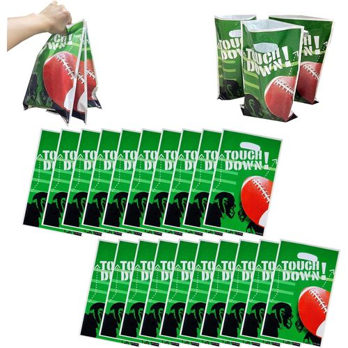 Pochette Cadeau Rugby Fête,Sacs-Cadeaux,Sac Cadeau Anniversaire Enfant,Sac De Faveur De Rugby Sachet Bonbons Foot,Sac Cadeau Rugby Enfant,Sacs Anniversaire Enfant,20pcs