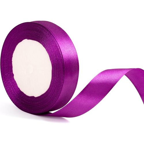 Ruban De Satin Violet Foncé De 20 Mm De Large,Pour Emballage Cadeau,Gâteau,N?ud Pour Cheveux,Bouquet,Travaux Manuels,Mariage,Décoration De Voiture-22 M