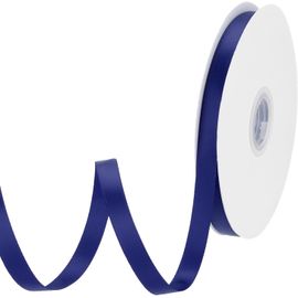 Ruban De Satin Gros Grain Fin Et Solide En Soie Pour Bouquet De Mariage, Saint-Valentin, Emballage Cadeau, Boîte À Gâteaux, N?uds - Bleu Marine - 10 Mm X 30 M
