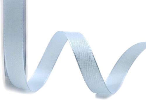 Ruban Décoratif En Tissu Bleu Clair - 50 M X 15 Mm - Décoration De Table De Mariage, Baptême, Pâques - Pour La Fabrication De Cartes - Bricolage
