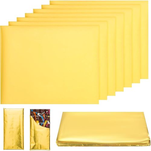120 Feuilles De Papier Doré,Papier Aluminium Pour Emballage De Chocolat,Papier D'aluminium Doré Pour Bonbons,Emballage Alimentaire En Aluminium,Papier Cadeau Pour Gâteaux,Chocolats Et Friandises