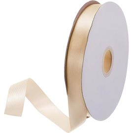 Ruban De Satin Gros-Grain De Soie Solide Pour Bouquet De Mariage, Saint-Valentin, Emballage Cadeau, Boîte À Gâteaux, N?uds, Champagne - 20 Mm X 46 M