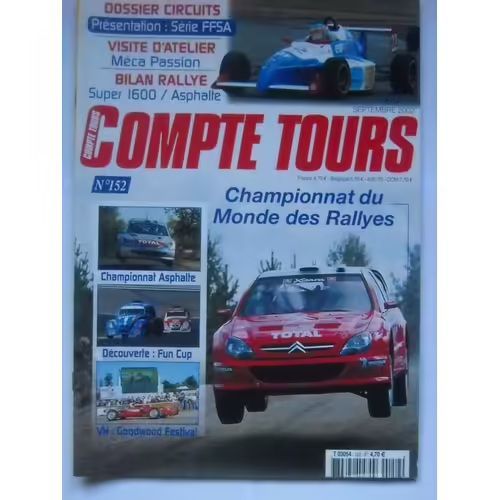 Compte Tours 152 De 2002 Rouergue,Tour Reunion,De Chaunac,Kerlabo,