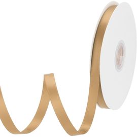 Ruban De Satin Gros-Grain Fin Et Solide En Soie Pour Bouquet De Mariage, Saint-Valentin, Emballage Cadeau, Boîte À Gâteaux, N?uds Dorés, 10 Mm X 30 M