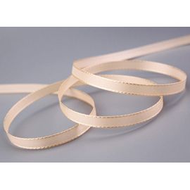 Ruban En Taftband Clair Abricot - 50 M X 8 Mm - Ruban Décoratif En Tissu - Décoration De Table De Mariage, De Pâques - Pour La Fabrication De Cartes - Bricolage