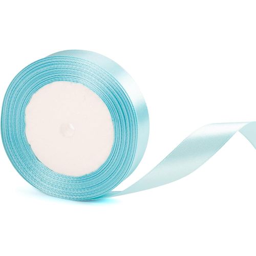 Ruban De Satin Bleu Ciel-22 M De Large 20 Mm De Large Pour Emballage Cadeau,Mariage,Fleuriste Et Décoration De Gâteaux