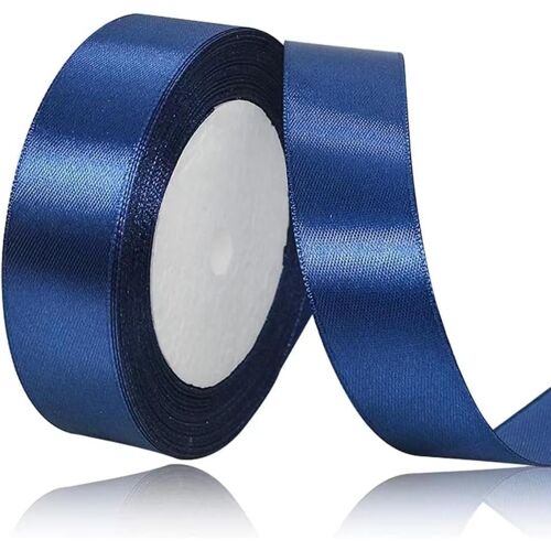 Ruban Bleu Foncé 25 Mm X 23 M - Pour Décoration De Cadeau, Robe De Mariage, Baptême Et Anniversaire, Travaux Manuels, Emballage Cadeau