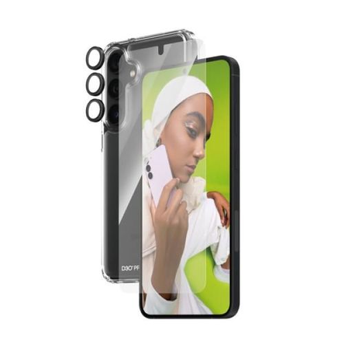 Protection D'écran - Panzerglass - 3-En-1 Bundle - Verre Trempé - Transparent - Compatible Samsung