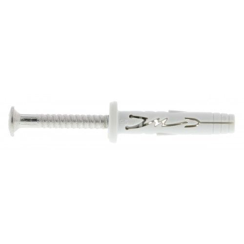 Chevilles nylon à frapper à collerette plate - inox A2 - Spit Hit M - 8 x 62mm - x50 SPIT