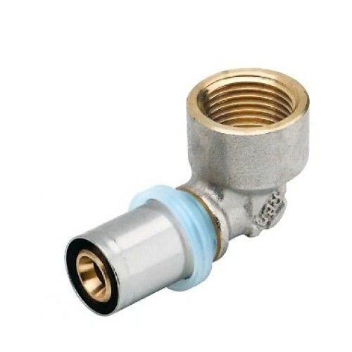 Coude à sertir pour tube multicouche Ø26 taraudage femelle 20x27 RBM