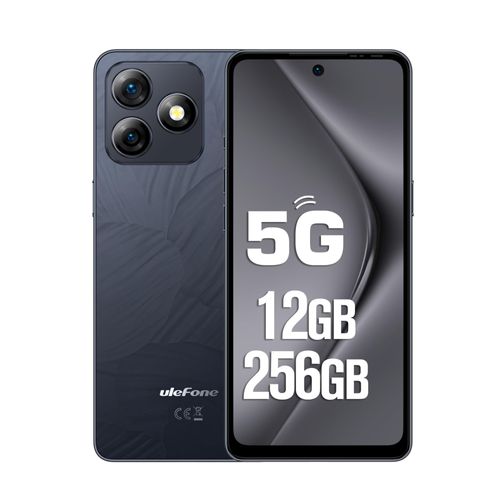 Ulefone Note 18 Ultra 5G Téléphone Portable, 12Go+256Go Noir