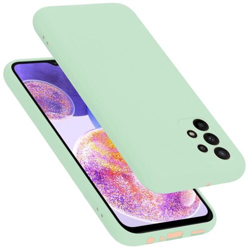 Cadorabo Housse compatible avec en LIQUID LIGHT GREEN - Étui de protection en silicone TPU flexible