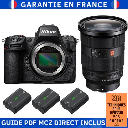 Sony A7R V + FE 24-70mm f/2.8 GM II + 3 Sony NP-FZ100 + Guide PDF MCZ DIRECT '20 TECHNIQUES POUR RÉUSSIR VOS PHOTOS'