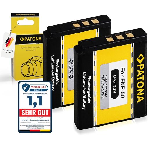 vhbw Battery Compatible with Fuji/Fujifilm FinePix F500 EXR, F50fd, F550 EXR, F60 Digicam DSLR Camera (650mAh, 3.6V, Li-Ion