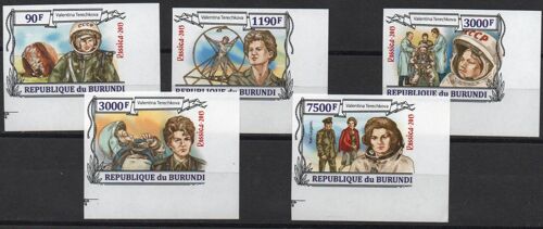 Burundi Timbres La Cosmonaute Tereshkova 2013
