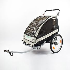 Remorque 2 Enfants Alu 2en1 Vélo Et Poussette