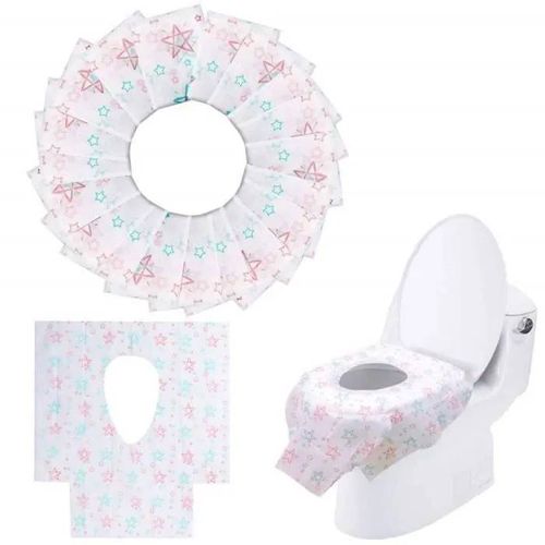 Lot De 20 - Revêtement De Toilette Jetable Pour Voyage - Coloré 