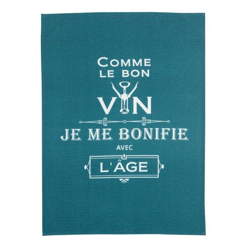 Torchon En Coton Bleu 50x70 Cm