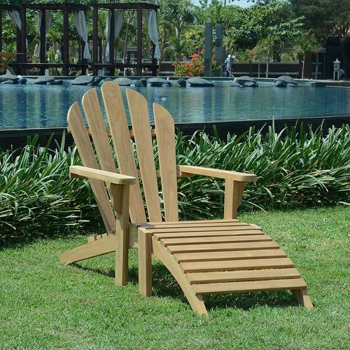 Chaise Longue En Teck Massif