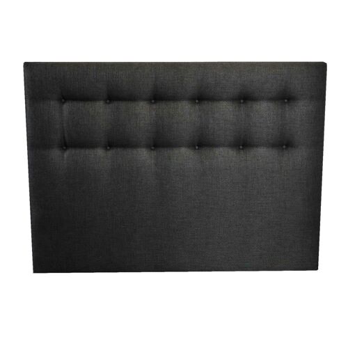 Tete lit capitonnée anthracite 180x115