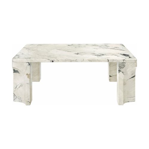 Table Basse En Pierre Calcaire Gris 80x30 Cm Doric - Gubi