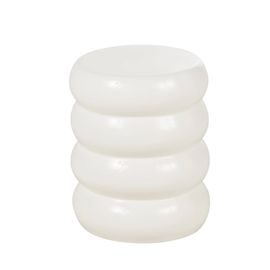 Bout De Canapé En Grès Blanc