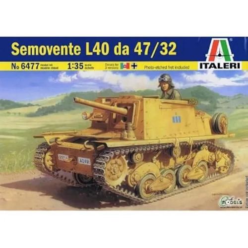 Maquette - Italeri - Semovente L40 47/32 - Échelle 1:35 - Chars D'assaut - Gris-Italeri