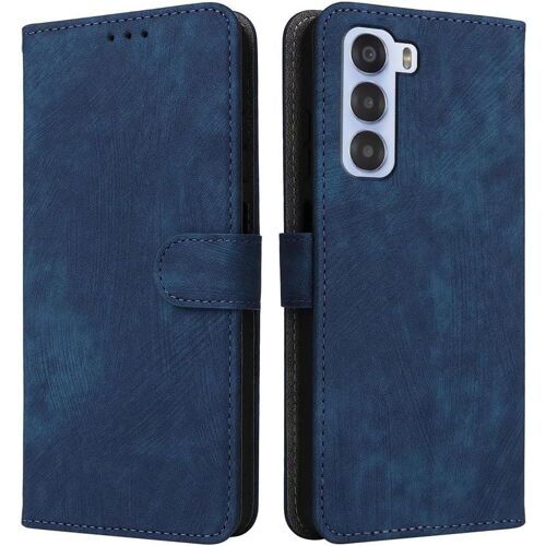 KAL-Housse Pour Zte Nubia S 5G A403Zt Etui, Rfid Protect Pu/Tpu Cuir Coque Magnétique Portefeuille, Bleu