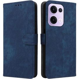 Kal-Housse Pour Oppo Reno 13 5g Etui, Rfid Protect Pu/Tpu Cuir Coque Magnétique Portefeuille, Bleu