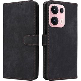 Kal-Housse Pour Oppo Reno 13 Pro 5g Etui, Rfid Protect Pu/Tpu Cuir Coque Magnétique Portefeuille, Noir