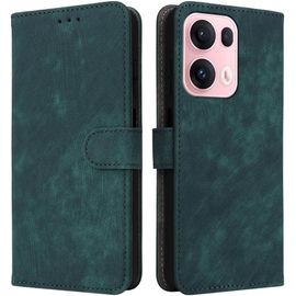 Kal-Housse Pour Oppo Reno 13 Pro 5g Etui, Rfid Protect Pu/Tpu Cuir Coque Magnétique Portefeuille, Vert