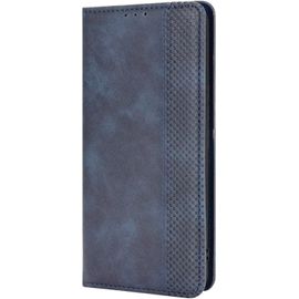 Kal-Housse Pour Telephone Oppo Reno 12 Pro 5g Etui, Pu/Tpu Retourner Cuir Coque Magnétique Portefeuille, Bleu