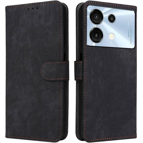 KAL-Housse Pour Umidigi G9 5G Etui, Rfid Protect Pu/Tpu Cuir Coque Magnétique Portefeuille, Noir